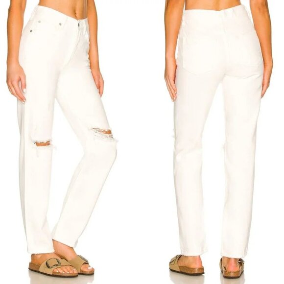 Stylish White Ripped Women Jeans - Picture 2 of 10